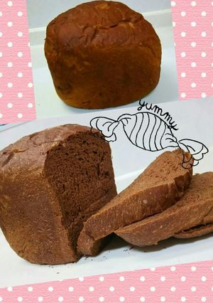 ♡ フワフワしっかりココア味の食パン♡-レシピのメイン写真