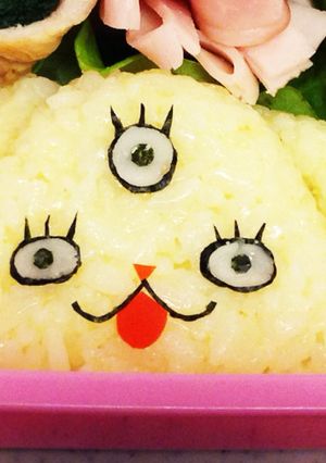 キャラ弁♡妖怪ウォッチのさとりちゃん簡単-レシピのメイン写真