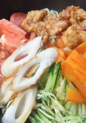 「マルちゃん正麺 冷し中華」&ゆず胡椒-レシピのメイン写真
