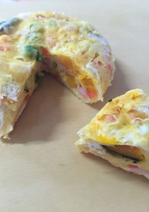 レンジで簡単！スパニッシュオムレツ-レシピのメイン写真