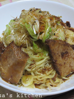 マルちゃん正麺*葱と焼豚のピリ辛冷やし麺-レシピのメイン写真