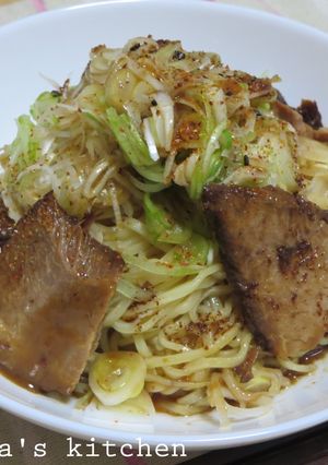 マルちゃん正麺＊葱と焼豚のピリ辛冷やし麺-レシピのメイン写真