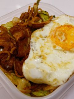 ヘルシー!車麩のお好み焼きそば弁当-レシピのメイン写真