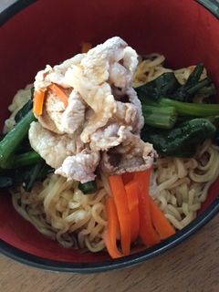 お鍋の具材で冷やし中華-レシピのメイン写真