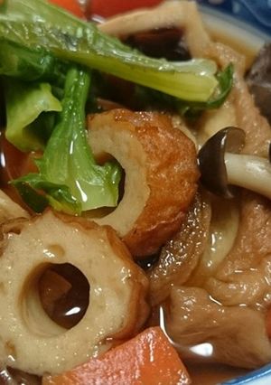 からし菜、椎茸など具たくさん・旨煮-レシピのメイン写真