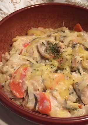 塩こんぶで☆白菜と鶏胸肉の和風グラタン-レシピのメイン写真
