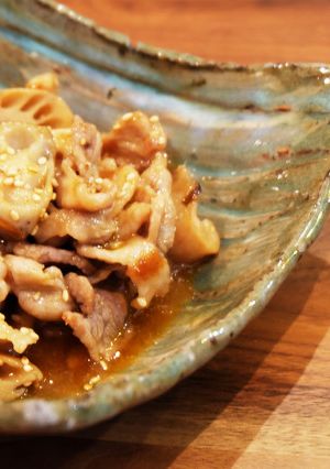 豚コマ蓮根の中華な甘辛炒め-レシピのメイン写真