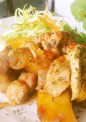 ✨　豚バラ肉とサツマイモの炒め　✨-レシピのメイン写真
