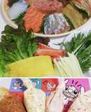 サラダ手巻き＊ひな祭り、寿司パーティーに