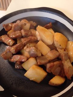 長芋と豚肉のにんにくバターしょうゆ炒め-レシピのメイン写真
