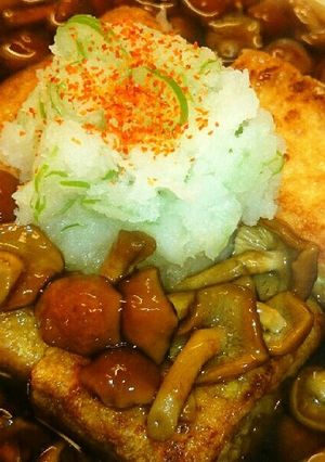 厚揚げのなめこおろし餡-レシピのメイン写真