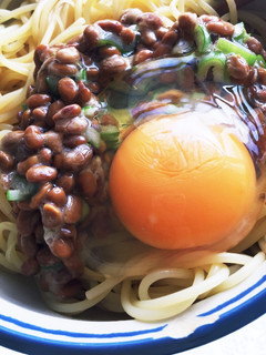超簡単!柚子胡椒&ごま油香る♪納豆パスタ-レシピのメイン写真