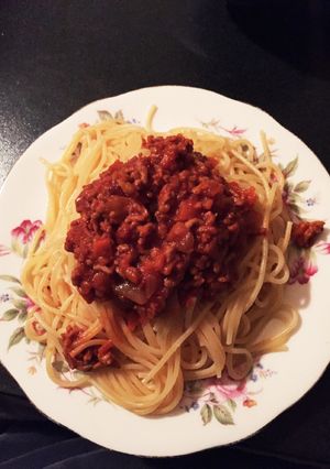 ミートパスタ-レシピのメイン写真