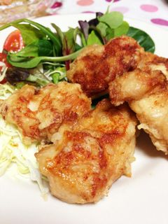 漬けて焼くだけ♪簡単鶏むね肉の唐揚げ♡-レシピのメイン写真