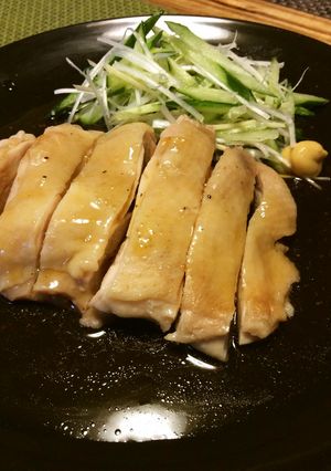 蒸し鶏あんかけ-レシピのメイン写真