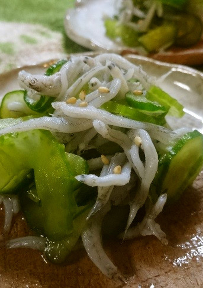 らっきょう酢で♪胡瓜セロリのしらす和え-レシピのメイン写真