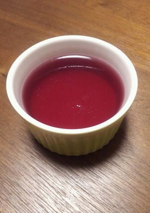 砂糖不使用☆さっぱりアサイー黒酢ゼリー-レシピのメイン写真