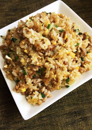 中華店！豚挽きとネギのパラパラチャーハン-レシピのメイン写真