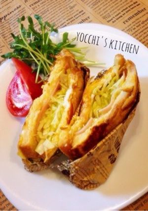 簡単朝食！ボリューム栄養満点！よっサン♡-レシピのメイン写真