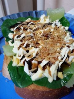 チンゲン菜ゆで卵オイマヨフライドオニオン-レシピのメイン写真