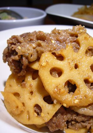 ■牛肉とれんこんのゴマ炒め■-レシピのメイン写真