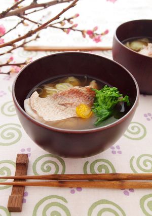 鯛と菜の花のお吸い物-レシピのメイン写真