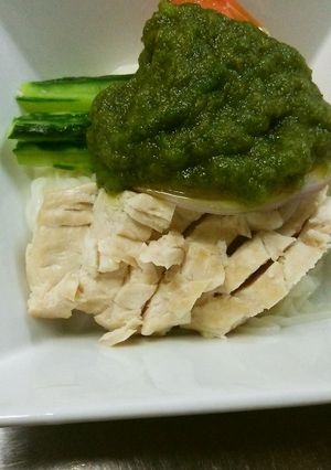 アレンジ素麺✿グリーンソース-レシピのメイン写真