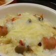 ウィンナー+しめじの切り餅ソースドリア