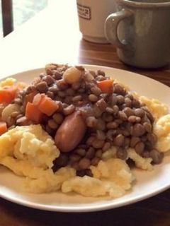 南ドイツ風のレンズ豆煮込み-レシピのメイン写真