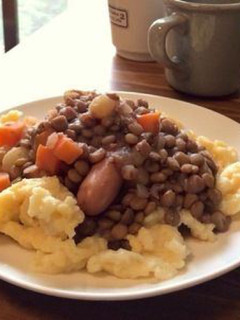 南ドイツ風のレンズ豆煮込み-レシピのメイン写真