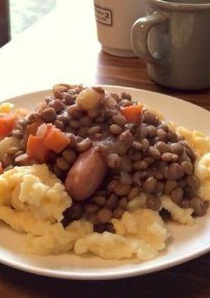 南ドイツ風のレンズ豆煮込み-レシピのメイン写真