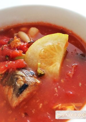鯖缶ミネストローネ♡美肌 あるもの簡単-レシピのメイン写真