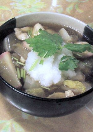 大根おろしたっぷりで・・　揚げもち雑煮！-レシピのメイン写真