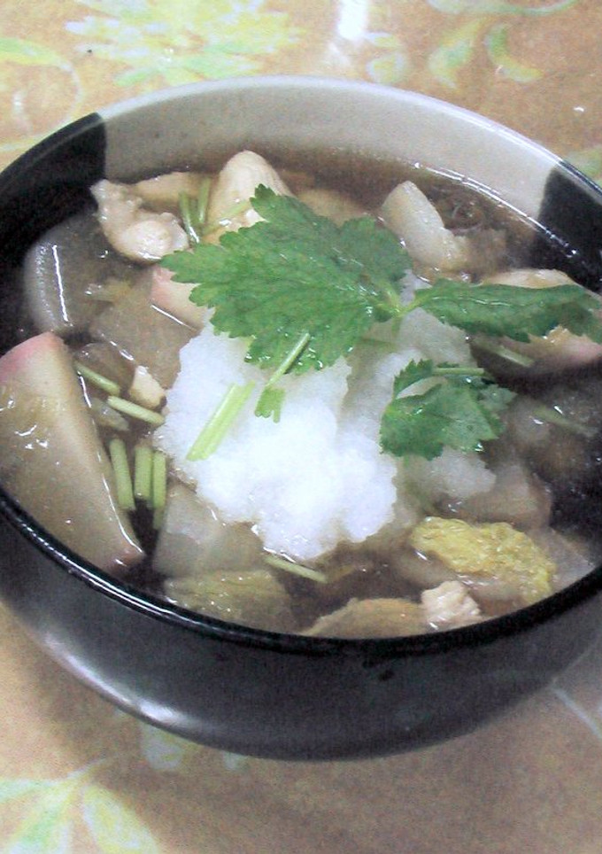 大根おろしたっぷりで・・　揚げもち雑煮！-レシピのメイン写真