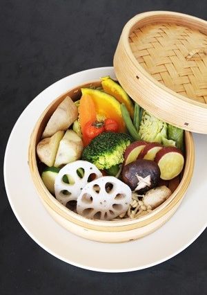野菜たっぷり「野菜のせいろ蒸し」-レシピのメイン写真