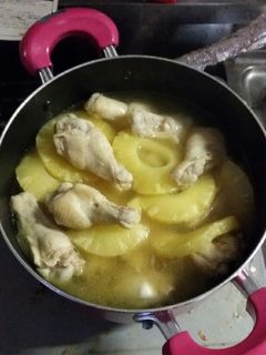 簡単・手間なし!鶏の手羽元のパイン煮-レシピのメイン写真