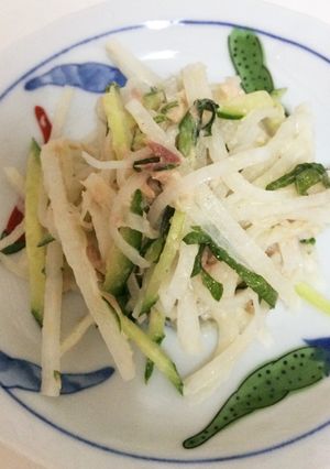 実家の大根サラダ-レシピのメイン写真