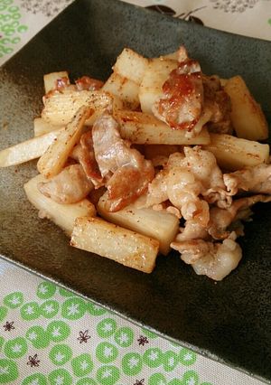 ぱぱっと簡単に☆豚肉と長いも炒め☆-レシピのメイン写真