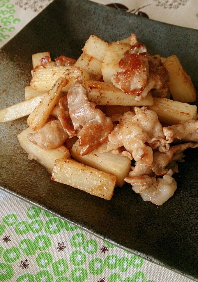ぱぱっと簡単に☆豚肉と長いも炒め☆-レシピのメイン写真