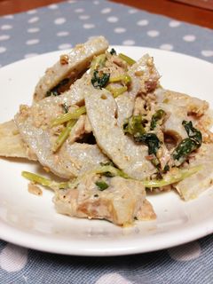 簡単♪れんこんのごまマヨサラダ♡-レシピのメイン写真