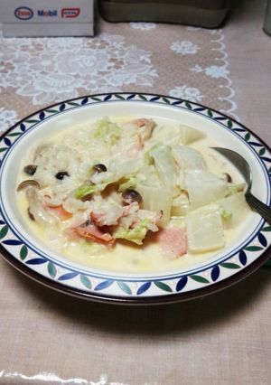 ベーコンと白菜の洋風雑炊-レシピのメイン写真