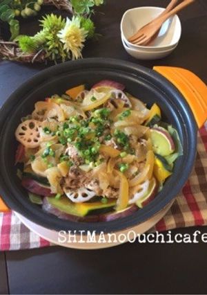 豚肉とキャベツと根菜の塩レモン蒸し鍋-レシピのメイン写真