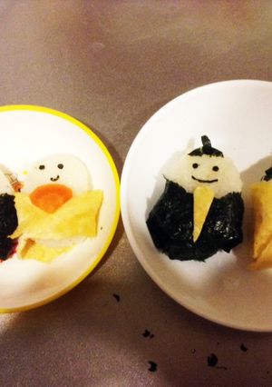 ひなまつり☆おひなさまのおにぎり-レシピのメイン写真
