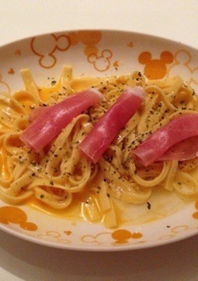 生ハム生パスタ♡簡単-レシピのメイン写真