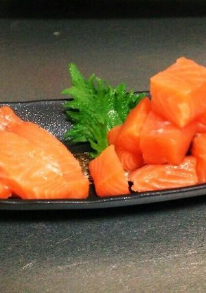 サーモンのお刺身塩麹漬け-レシピのメイン写真
