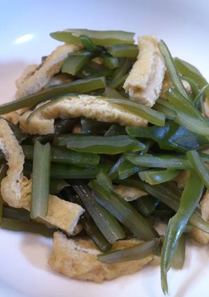♪５分で出来る♡茎わかめと油揚げの煮物♪-レシピのメイン写真