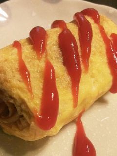 ★卵焼きフライパンで焼そば巻き★-レシピのメイン写真