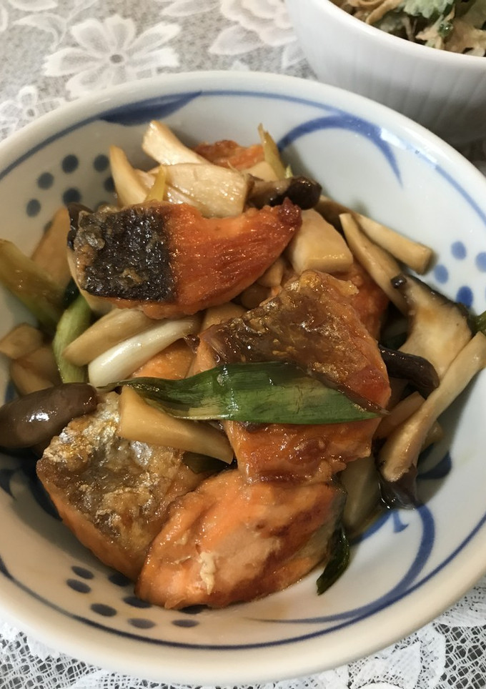 お弁当にも♡鮭とエリンギのオイスター炒め-レシピのメイン写真