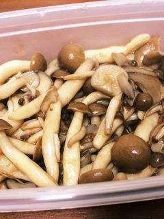 きのこの麺つゆ炒め-レシピのメイン写真