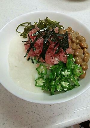 ネバネバ丼で栄養満点-レシピのメイン写真